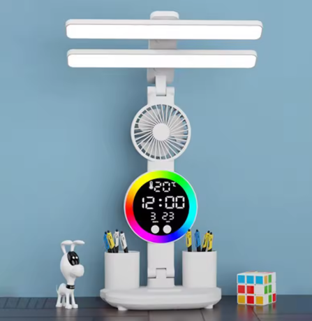 💡 LÁMPARA DE ESCRITORIO LED CON VENTILADOR – ILUMINACIÓN Y FRESCURA PARA TUS MEJORES IDEAS 🌬️📚