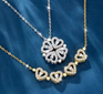 🍀 COLLAR TRÉBOL PLATEADO y DORADO – ELEGANCIA Y BUENA SUERTE EN UN SOLO DETALLE ✨